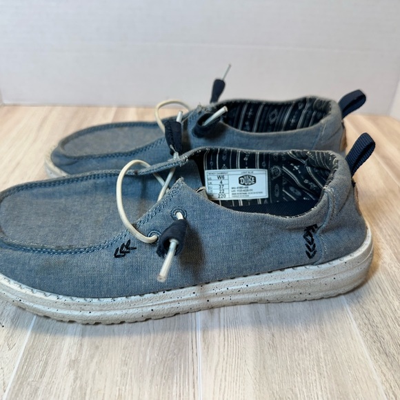 Hey Dude Women's Denim Blue Slip-On Sneakers - Picture 6 of 10